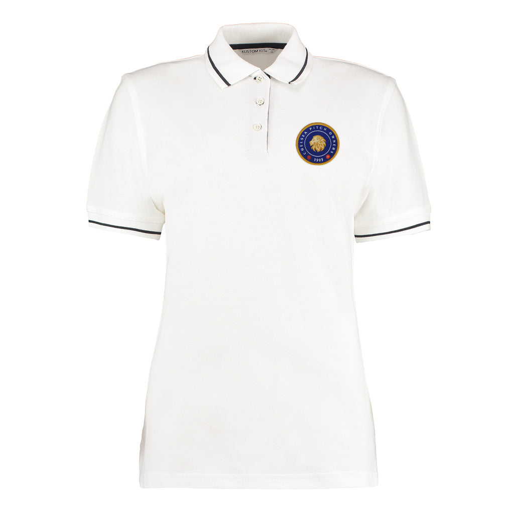 Chelsea Pitch Owners 1993 Womens Contrast Polo Shirt | Chelsea Pitch Owners Store