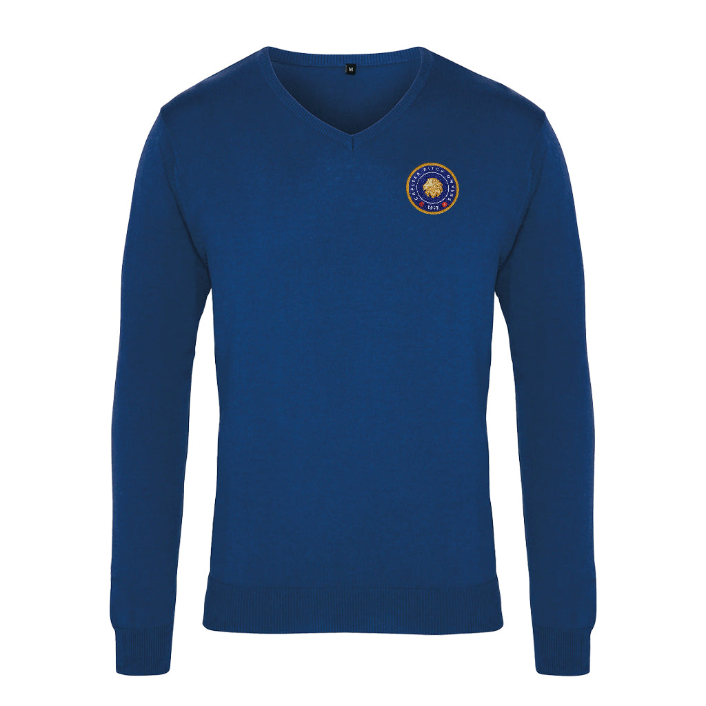 Chelsea Pitch Owners 1993 Mens V-Neck Fine Knitted Sweater